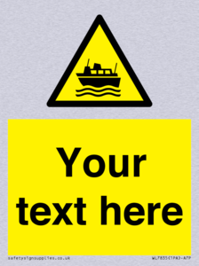 Custom warning ferries crossing vessels